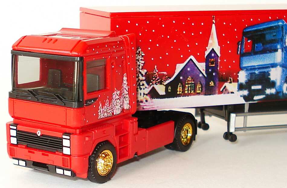 Foto 1:87 Renault AE Magnum Facelift KoSzg 2/3 Frohe Weihnachten 2000 wünscht Albedo