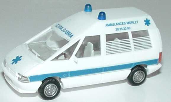 Foto 1:87 Renault Espace I Facelift Hochdach Ambulance Ambulances Morlet Praliné 5502