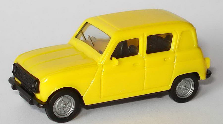 Foto 1:87 Renault R4 (Seitenfenster hinten geschlossen) gelb herpa 184137