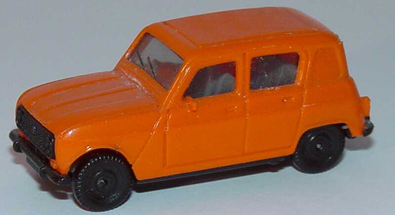 Foto 1:87 Renault R4 (Seitenfenster hinten geschlossen) orange herpa 2019