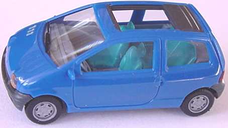 Foto 1:87 Renault Twingo mit Faltdach offen blau herpa 021517