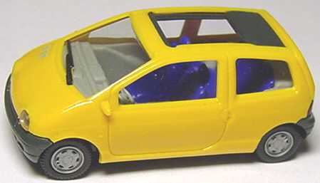 Foto 1:87 Renault Twingo mit Faltdach offen indischgelb (IA grau/blau) herpa 021517
