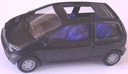 Foto 1:87 Renault Twingo mit Faltdach offen perlmuttschwarz-met. herpa 031516