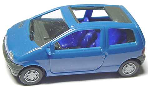 Foto 1:87 Renault Twingo mit Faltdach offen petrolblau herpa 021517