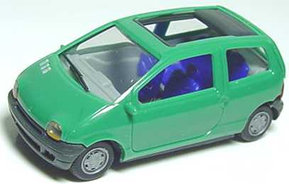 Foto 1:87 Renault Twingo mit Faltdach offen schilfgrün herpa 021517