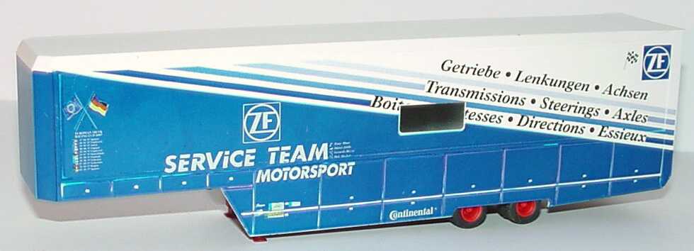 Foto 1:87 Renntransport-Auflieger 2a ZF Service Team Motorsport B&S Automodelle