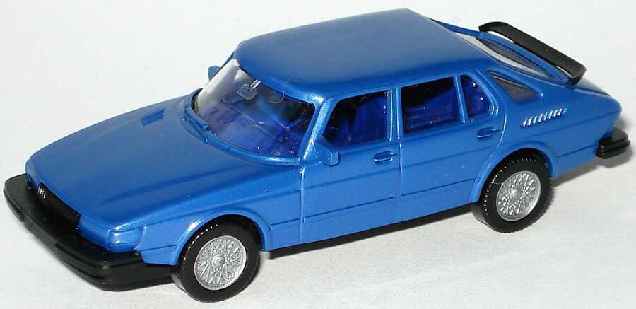 Foto 1:87 Saab 900 blau-met. - Wiking 21501