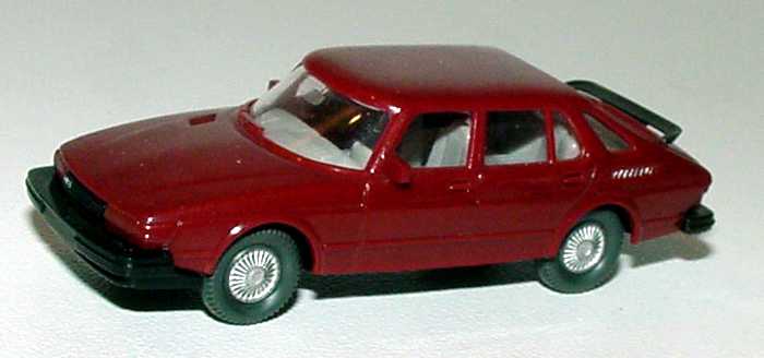 Foto 1:87 Saab 900 weinrot Wiking