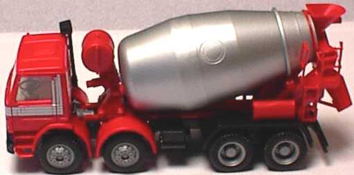 Foto 1:87 Scania P113 (K) 4a Betonmischer rot/silber (Scania) herpa