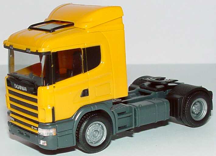 Foto 1:87 Scania R124 Fv 2a Szgm dunkelgelb herpa 144865