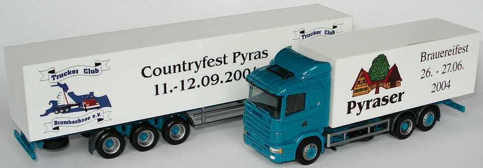 Foto 1:87 Scania R124 Fv 60 KoHgz 3/5 Trucker Club Brombachsee e. V., Pyraser Brauereifest / Countryfest herpa 271660