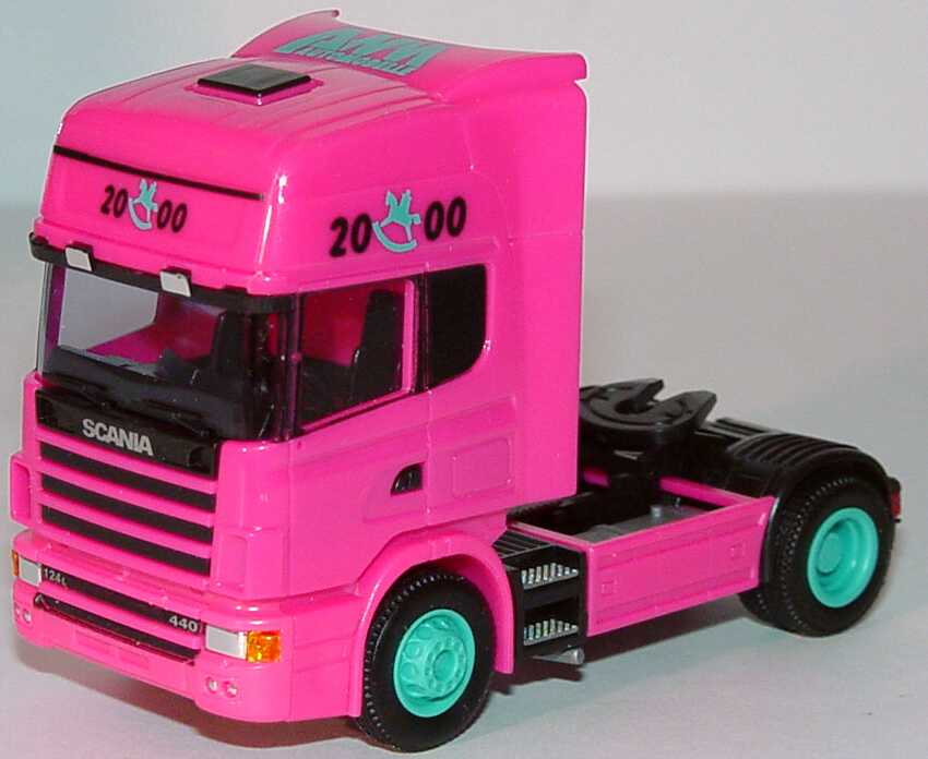 Foto 1:87 Scania R124 Topline Fv Cv 2a Szgm Spielwarenmesse 2000 pink AMW/AWM 51191.2