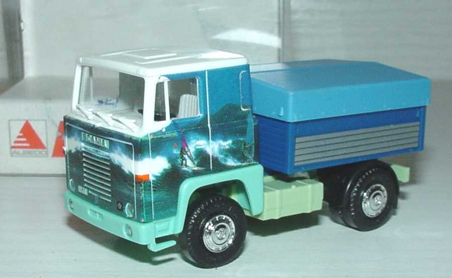 Foto 1:87 Scania R141 2a Szgm mit Ballast-Brücke Design Windsurfen (Schausteller-Zugmaschine) Albedo