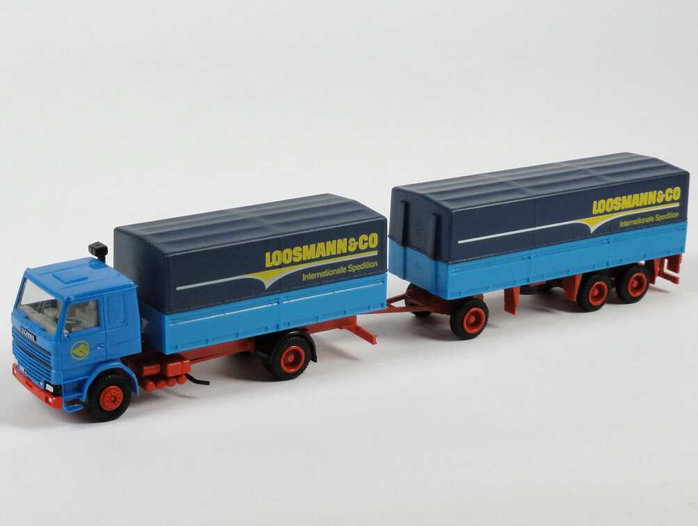 Foto 1:87 Scania R142 PPHgz 2/3 Loosmann & Co Internationale Spedition herpa