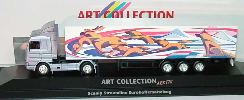 Foto 1:87 Scania R143 Streamline Fv Cv KoSzg  2/3 Arktis (Art Collection) herpa 045155