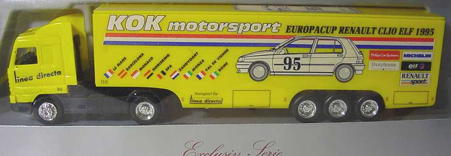 Foto 1:87 Scania R143 Streamline Fv Cv KoSzg Cv 2/3 Linea Directa, KOK Motorsport herpa