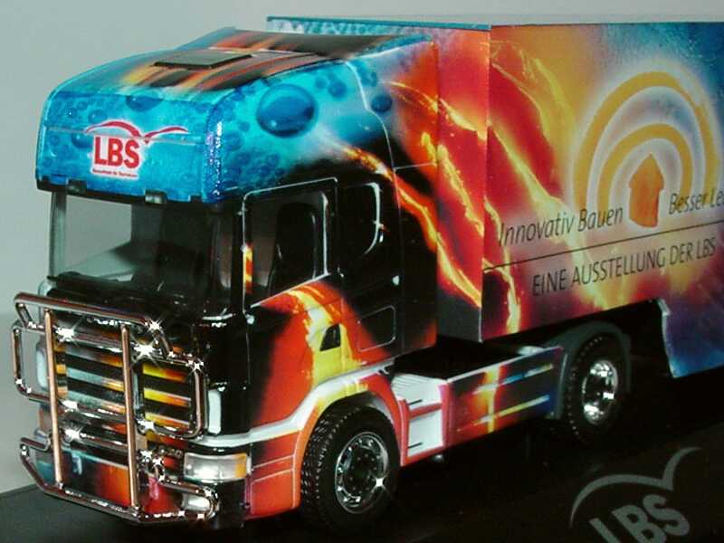 Foto 1:87 Scania R144 Topline Fv Cv KoSzg Cv 2/3 Showtruck LBS - Innovativ Bauen - Besser Leben herpa 120111