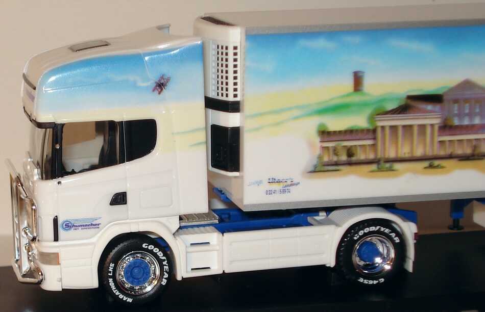 Foto 1:87 Scania R144 Topline Fv Cv KükoSzg 2/3 Spedition Schumacher, Aachen Truck herpa 187022