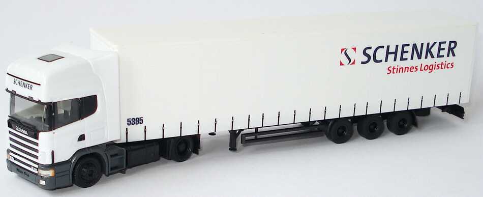 Foto 1:87 Scania R164L Topline Fv Lowliner-GpSzg 2/3 Schenker Stinnes Logistics herpa