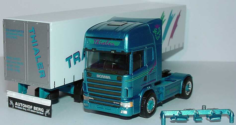 Foto 1:87 Scania R164 Topline Fv Cv GpSzg 2/3 Transporte Thialer herpa 148443
