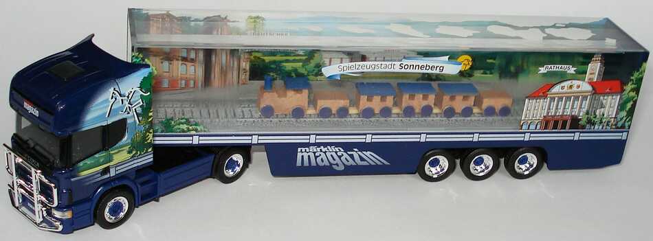 Foto 1:87 Scania R164 Topline Fv Cv TransparentKoSzg Cv 2/3 Märklin Magazin 2001 herpa