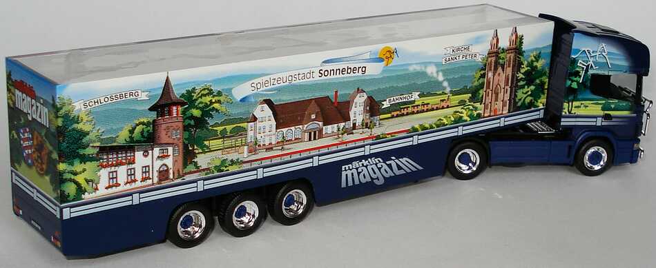 Foto 1:87 Scania R164 Topline Fv Cv TransparentKoSzg Cv 2/3 Märklin Magazin 2001 herpa