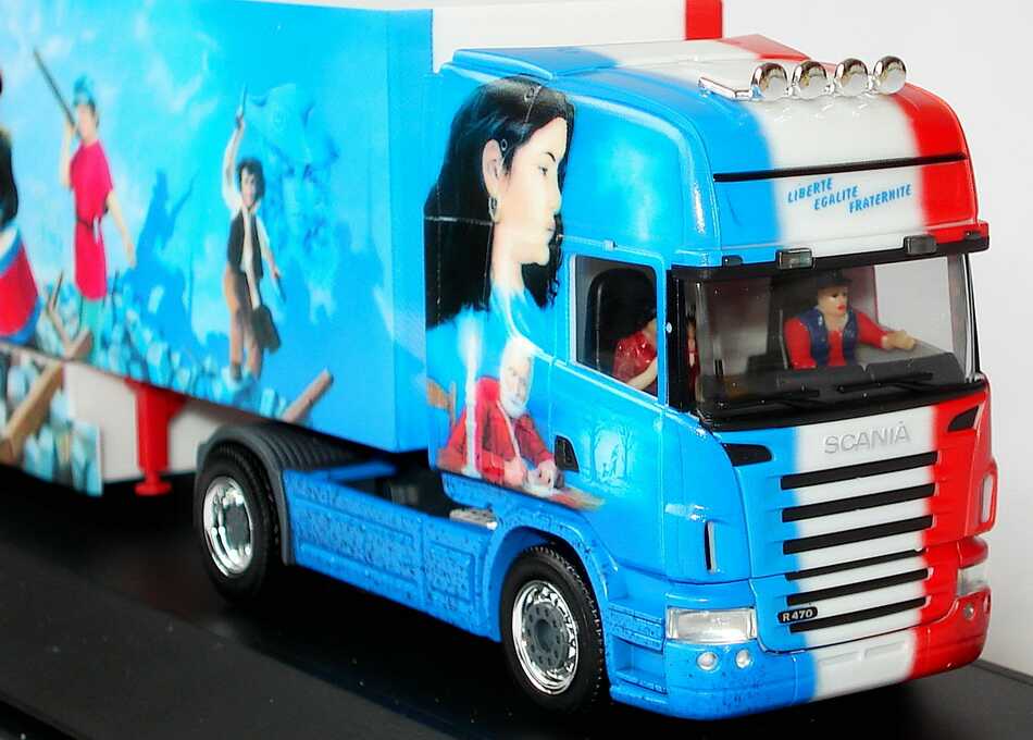 Foto 1:87 Scania R 580 Topline Fv Cv KoSzg  2/3 Beuschart, Die Revolution - La Revolution herpa 120906