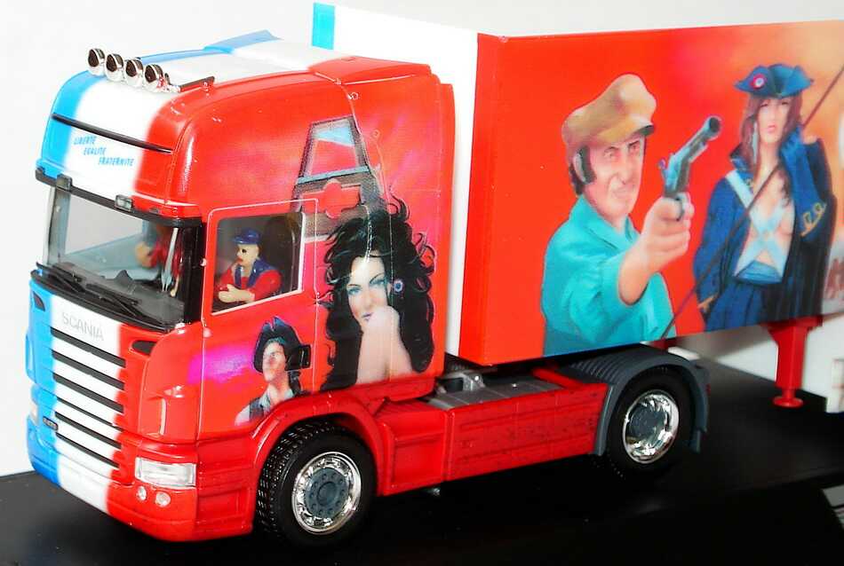 Foto 1:87 Scania R 580 Topline Fv Cv KoSzg  2/3 Beuschart, Die Revolution - La Revolution herpa 120906