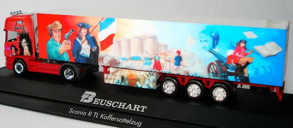 Foto 1:87 Scania R 580 Topline Fv Cv KoSzg  2/3 Beuschart, Die Revolution - La Revolution herpa 120906
