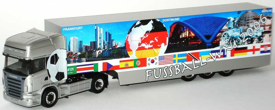 Foto 1:87 Scania R 580 Topline Fv Cv KoSzg Cv 2/3 Fussball-WM 2006 herpa 280549