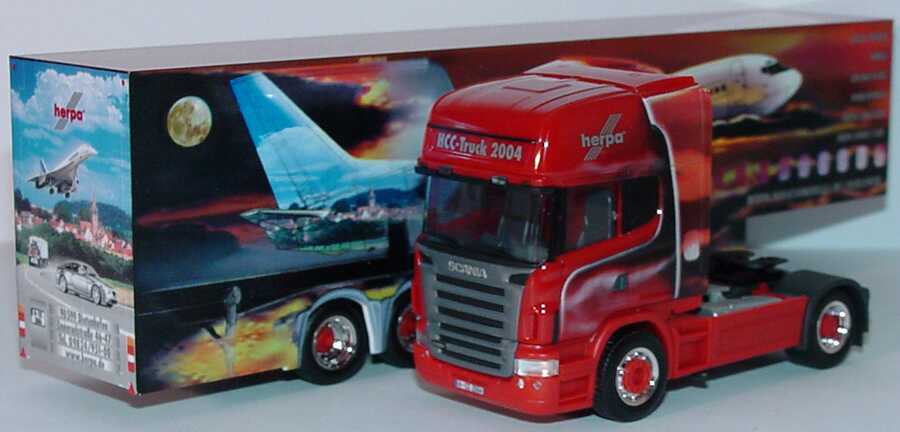Foto 1:87 Scania R 580 Topline Fv Cv KoSzg Cv 2/3 HCC-Truck 2004 herpa 196482