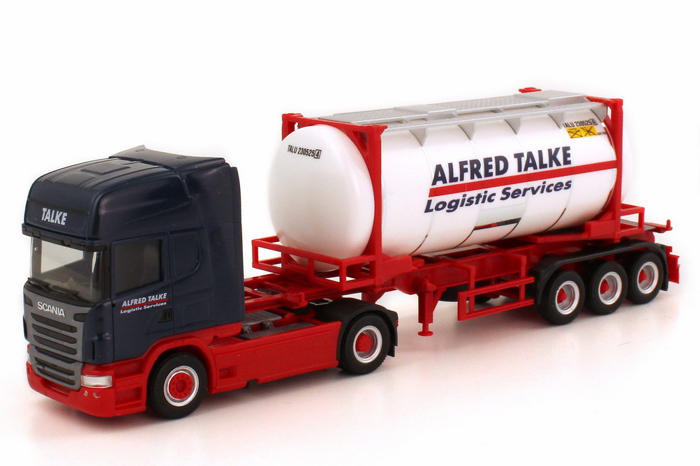 Foto 1:87 Scania R 440 Topline 2009 Fv Cv 20ft. Swapcontainer-Szg 2/3 Alfred Talke herpa 156875