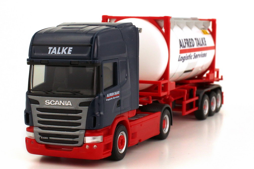 Foto 1:87 Scania R 440 Topline 2009 Fv Cv 20ft. Swapcontainer-Szg 2/3 Alfred Talke herpa 156875
