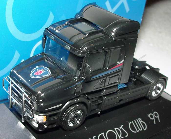 Foto 1:87 Scania T124 Fv Cv 2a Szgm schwarz Collector´s Club ´99 herpa 194396