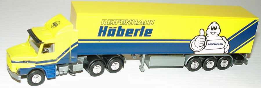 Foto 1:87 Scania T142 Fv PPSzg 3/3 Reifenhaus Häberle - Michelin herpa