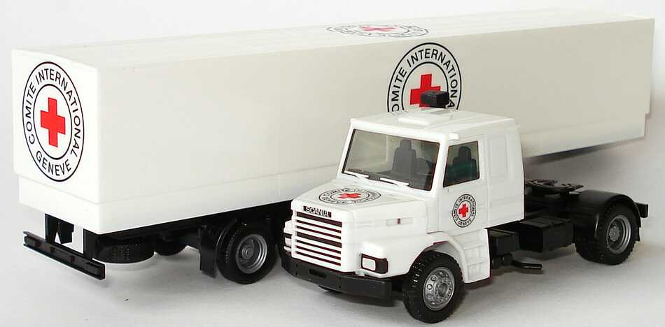 Foto 1:87 Scania T142 PPSzg 2/3 Comite International Geneve (The Best of Red Cross) herpa