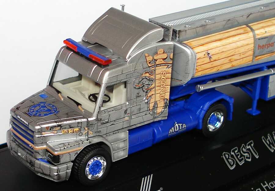 Foto 1:87 Scania T143 Topline Fv Cv TankSzg 2/3 Möta, Best Warrior herpa 120357