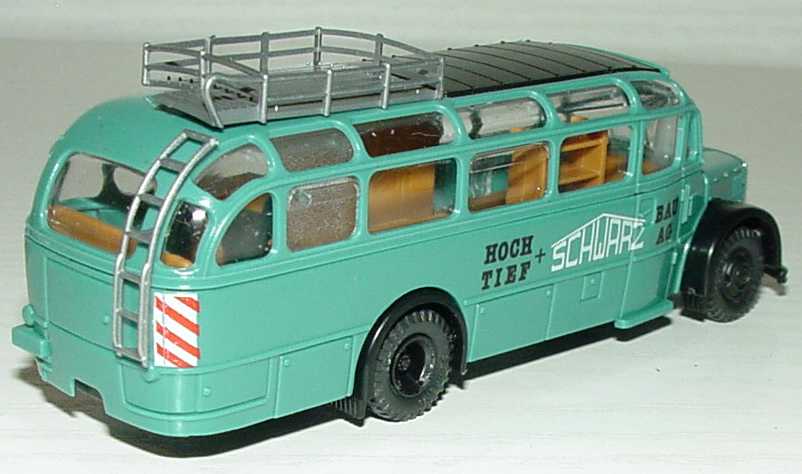 Foto 1:87 Schwarz Bau AG Set-Packung (Unimog + Saurer Komet Werkstattbus) Roco 1526