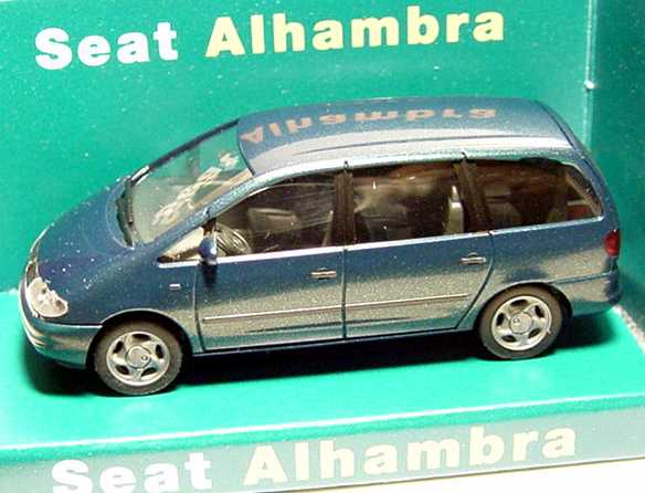 Foto 1:87 Seat Alhambra lagunenblau-met. Werbemodell herpa