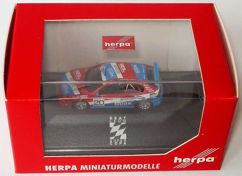 Foto 1:87 Seat Leon Cupra R Super Copa 2005 Molitor Racing, Güde Nr.20, Sebastian Asch herpa 038065