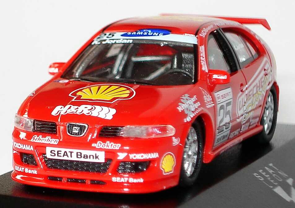 Foto 1:87 Seat Leon Cupra R Super Copa 2005 RSG, Wiechers, Shell Nr.25, Kai Jordan herpa 038089