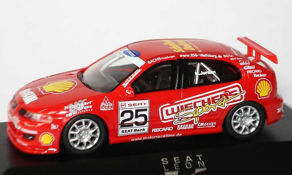 Foto 1:87 Seat Leon Cupra R Super Copa 2005 RSG, Wiechers, Shell Nr.25, Kai Jordan herpa 038089