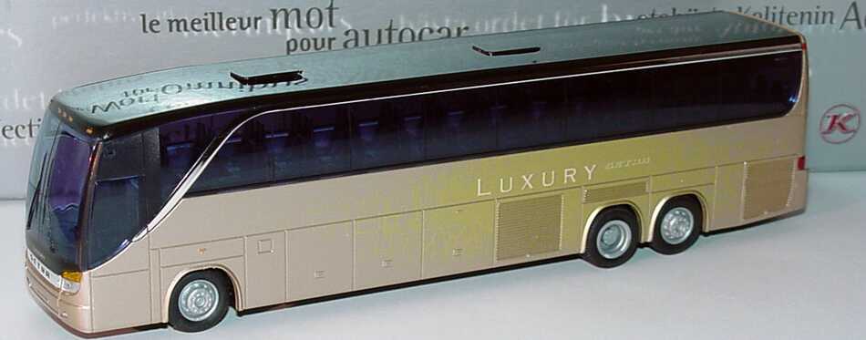 Foto 1:87 Setra S 417 HDH US-Version gold-met. Design Luxery Werbemodell AMW/AWM 1556