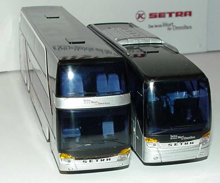 Modellino Setra S 411 HD Bianco - Kit Kibri Viessmann Scala 1:87 (AWM 11234)