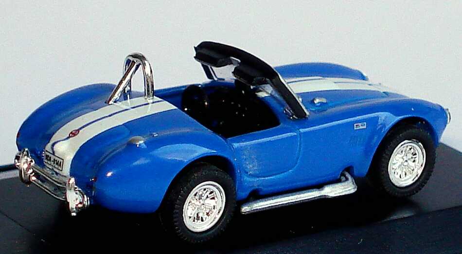 Foto 1:87 Shelby AC Cobra 427 blau mit weißen Racingstreifen Model Power 19224