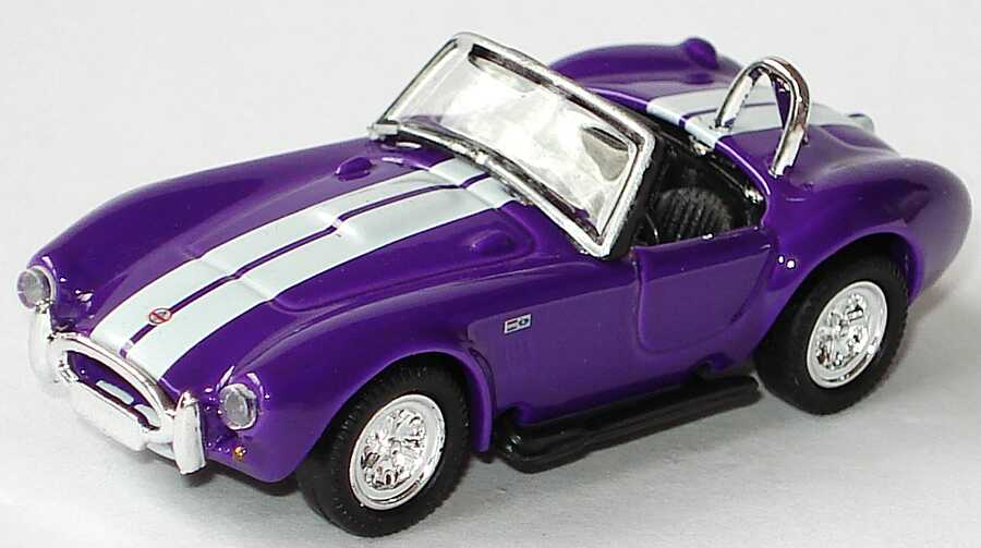 Foto 1:87 Shelby AC Cobra 427 violett mit weißen Racingstreifen Malibu International 101