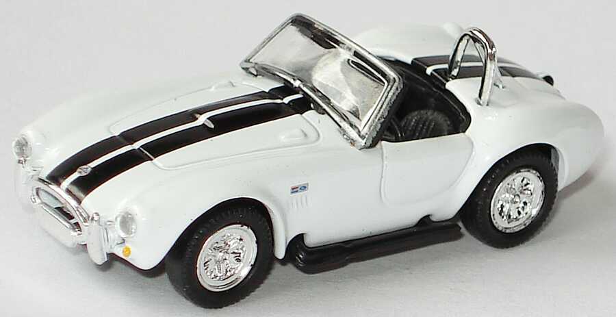 Foto 1:87 Shelby AC Cobra 427 weiß mit schwarzen Racingstreifen Malibu International 101