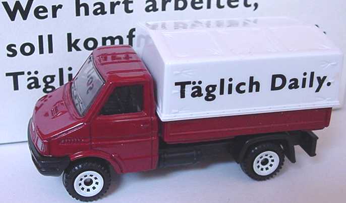 Foto Siku Iveco Daily PP rot/weiß Täglich Daily Werbemodell Siku 2375