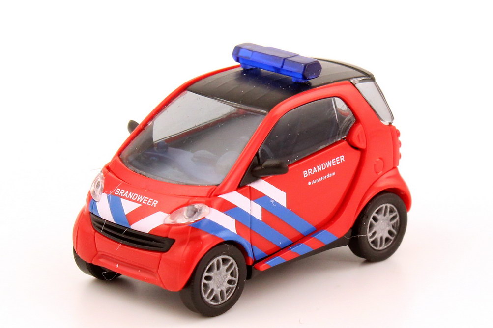 Foto 1:87 Smart City-Coupé C450 Brandweer Amsterdam Feuerwehr Holland - Busch 48911