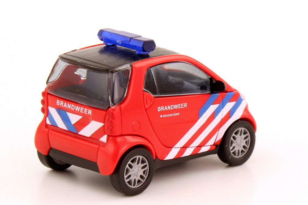 Foto 1:87 Smart City-Coupé C450 Brandweer Amsterdam Feuerwehr Holland - Busch 48911